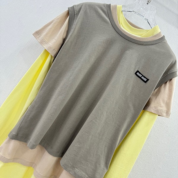 希少ミュウミュウ コピー ジャージー Tシャツ 3枚セット myl13205